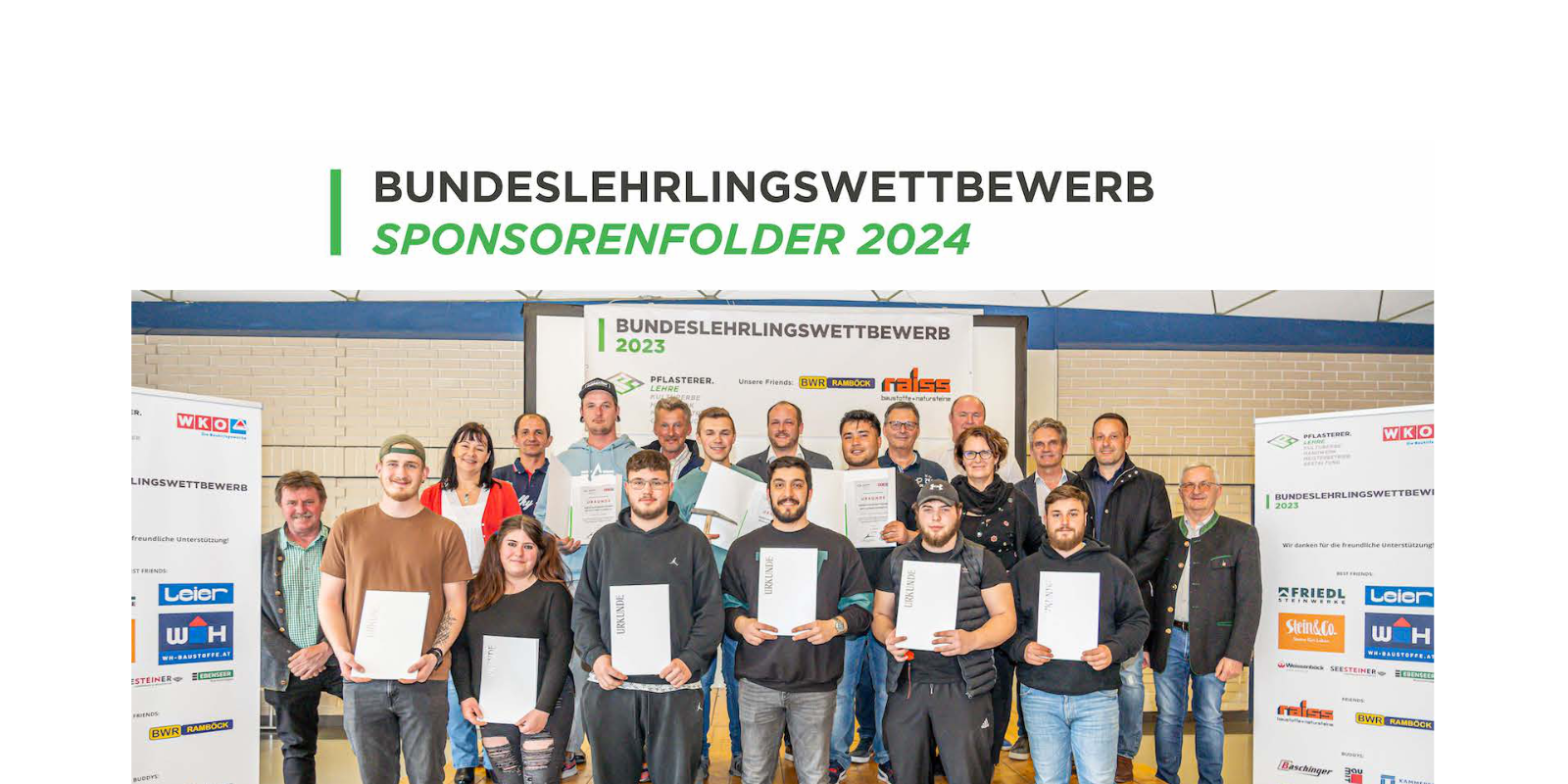 5Lehrlingswettbewerb  2024 Pflasterer Sponsorenfolder