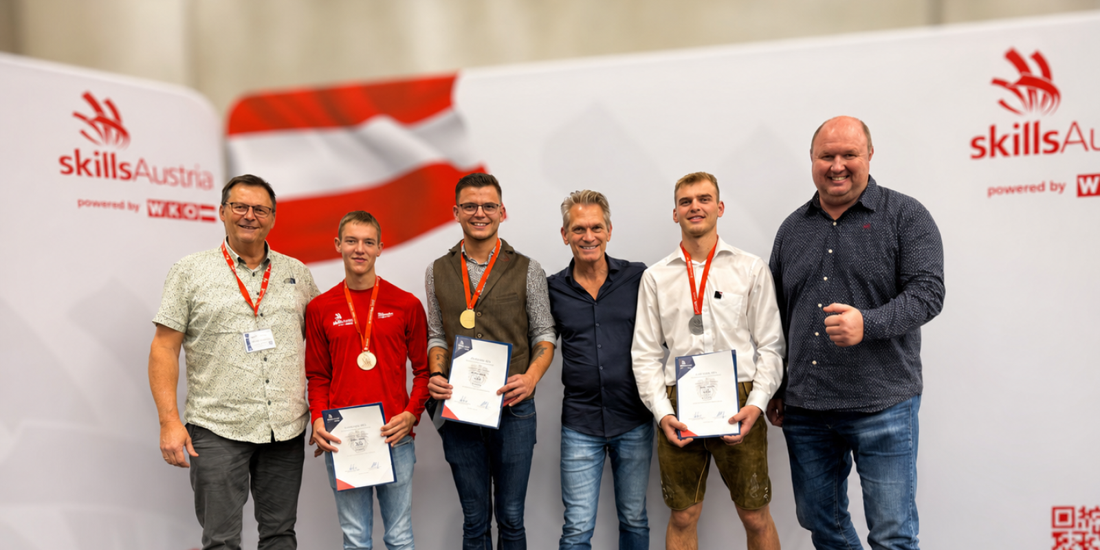 5SkillsAustria-Auszeichnung der Pflasterer mit drei Preisträgern