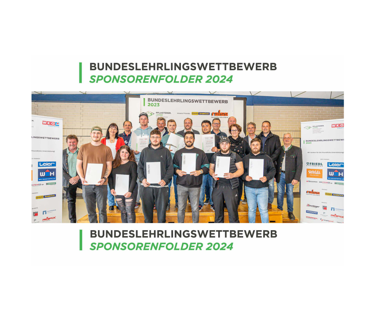 5Lehrlingswettbewerb  2024 Pflasterer Sponsorenfolder